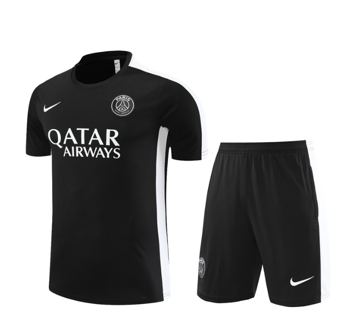 PSG Training Outfit Summer Black - The Football Kit Gods