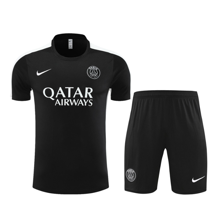 PSG Training Outfit Summer Black - The Football Kit Gods